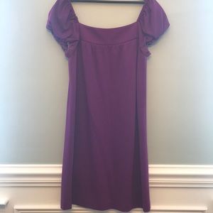 Royal Purple Knee Length Dress